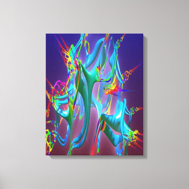 Neurons Connection Canvas Print (Front)