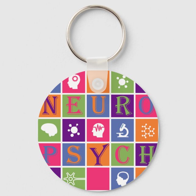Neuropsychology - Gifts for Neuropsychologists Key Ring (Front)