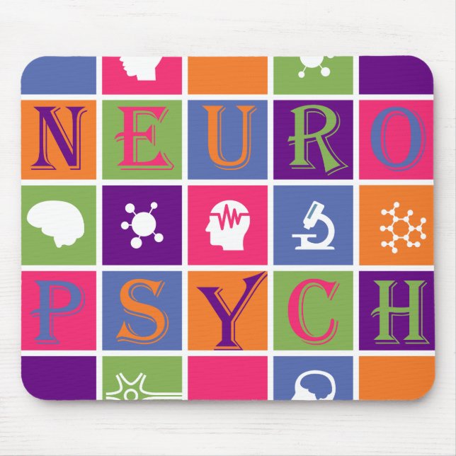 Neuropsychology - Gifts for Neuropsychologists Mouse Mat (Front)