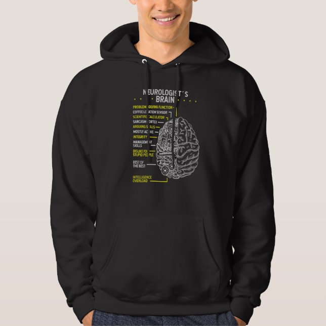 Neuroscience Brain Neurologist Neurology Scientist Hoodie (Front)