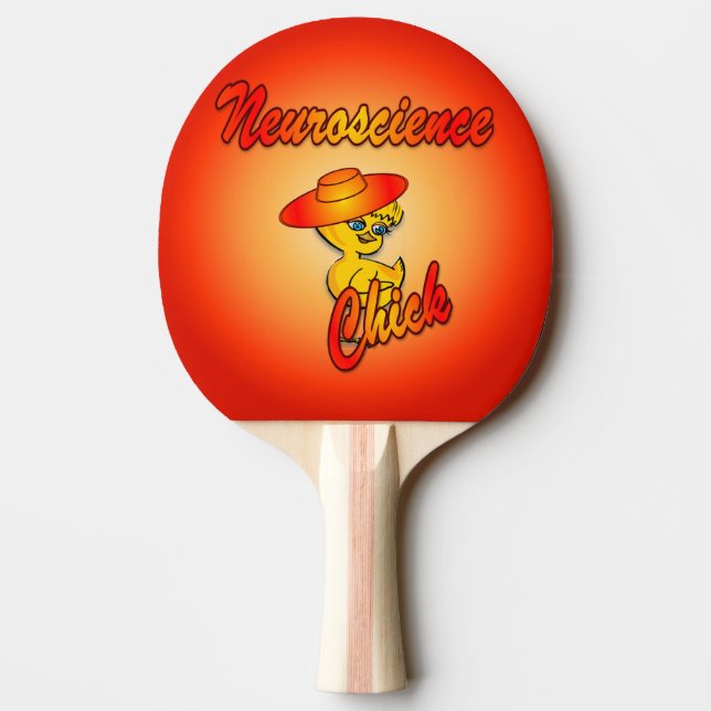 Neuroscience Chick #5 Ping Pong Paddle (Back)