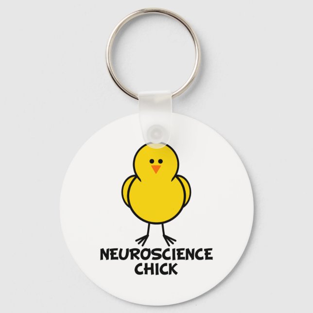 Neuroscience Chick Key Ring (Front)