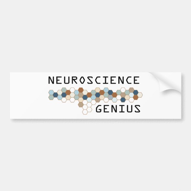 Neuroscience Genius Bumper Sticker (Front)