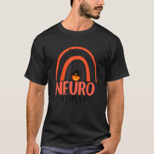 Neuroscience Nursing Halloween Pumpkin Rainbow Neu T-Shirt