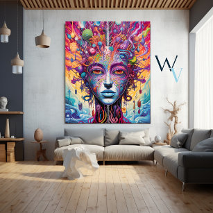 Neuroscience Psychedelic Art Poster