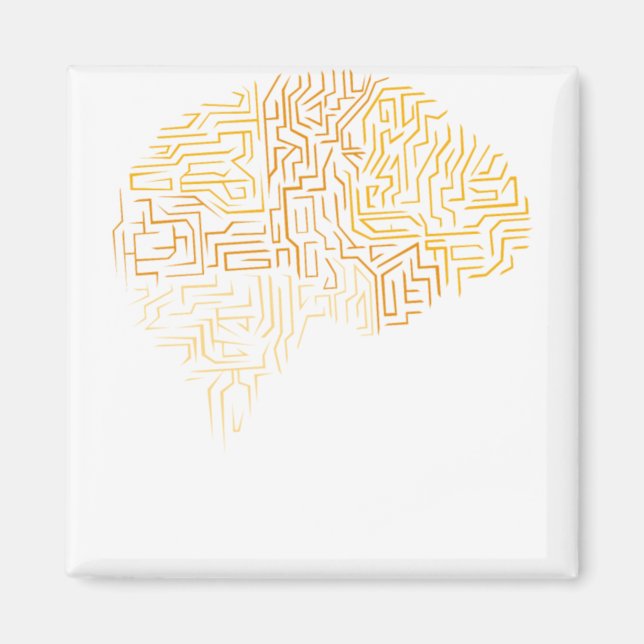 Neuroscience Superhuman Brain Gift Magnet (Front)