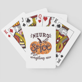 Neurospice And Everything Nice Pumpkin Playing Cards