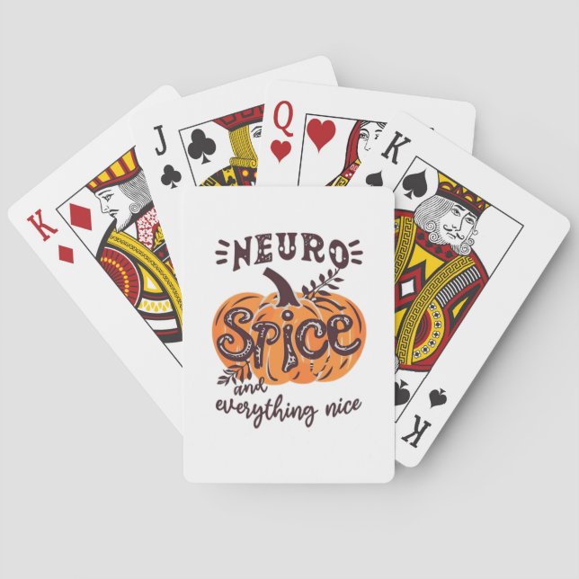 Neurospice And Everything Nice Pumpkin Playing Cards (Back)