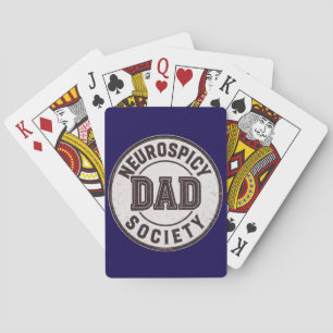 Neurospicy Dad Society Father's Day Gift Playing Cards
