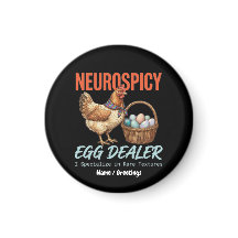 Neurospicy Egg Dealer Vintage Hen Rare Textures 