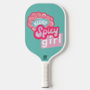'NeuroSpicy girl' Neurodiversity Pickleball Paddle