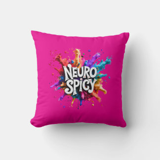 NEUROSPICY neurodiversity autism adhd dyslexia Cushion