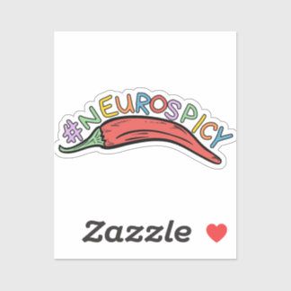 #Neurospicy.  Neurodiversity sticker