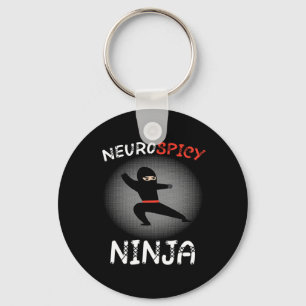 Neurospicy Ninja Autism Shirt For Kids Neurodivers Key Ring