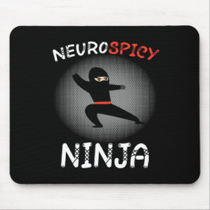 Neurospicy Ninja Autism Shirt For Kids Neurodivers Mouse Mat