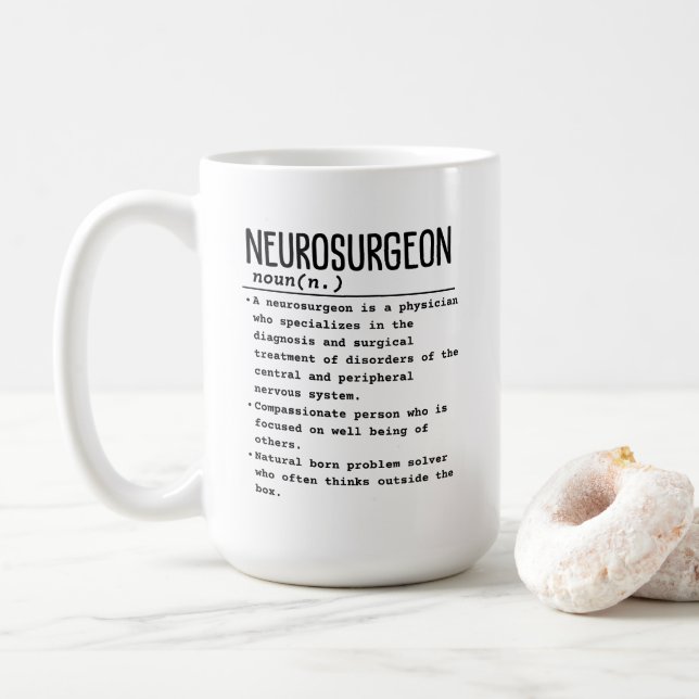 Neurosurgeon Coffee Mug (With Donut)