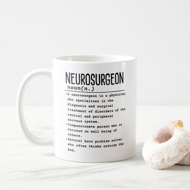 Neurosurgeon Coffee Mug (With Donut)