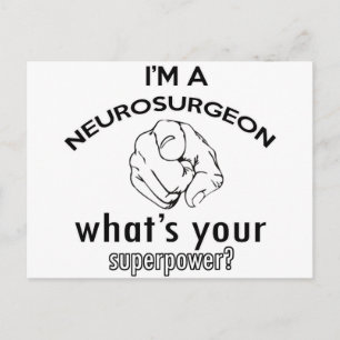 neurosurgeon design postcard