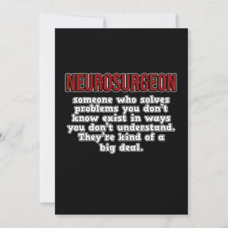 Neurosurgeon Surgery Medical Doctor Neurology Grap Thank You Card