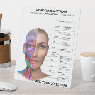 Neurotoxin Injection Points Pedestal Sign