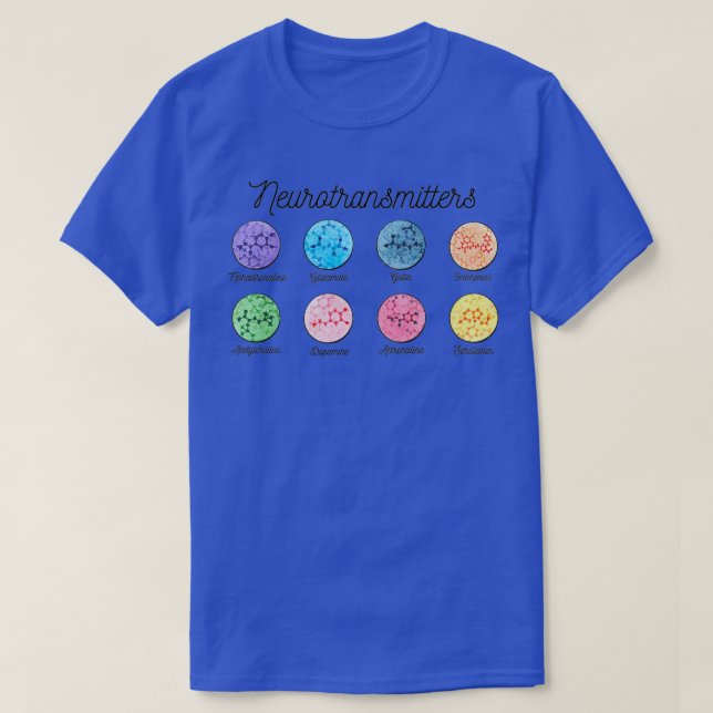 Neurotransmitters of the Human Brain T-Shirt (Design Front)