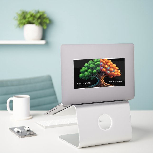 Neurotypical vs. Neurodiverse (Laptop On Desk)