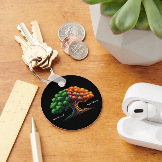 Neurotypical vs. Neurodiverse Key Ring (Desk)