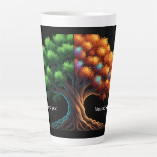Neurotypical vs. Neurodiverse Latte Mug