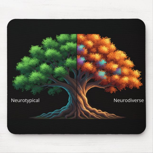 Neurotypical vs. Neurodiverse Mouse Mat (Front)