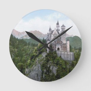 Neuschwanstein Castle 5 Round Clock