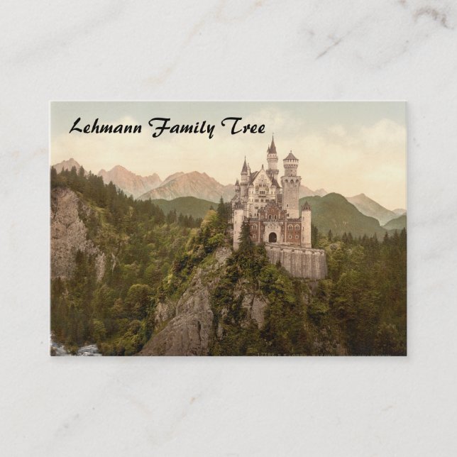 Neuschwanstein Castle, Bavaria, Germany Business Card (Front)