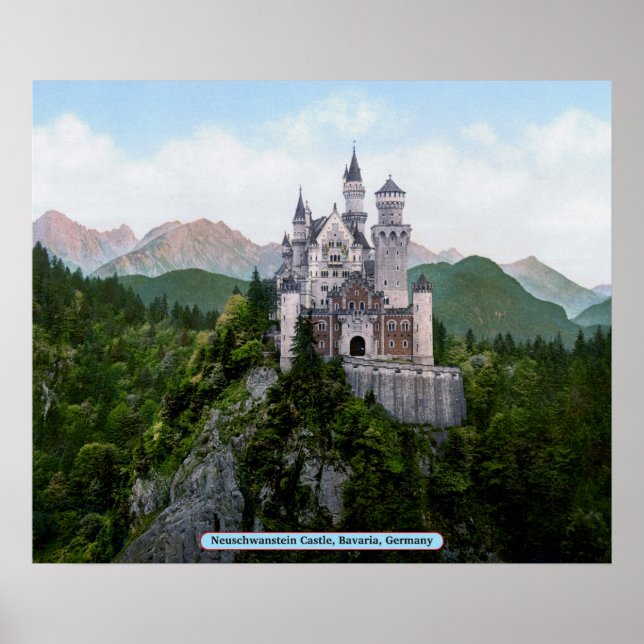 Neuschwanstein Castle, Bavaria, Germany Poster (Front)