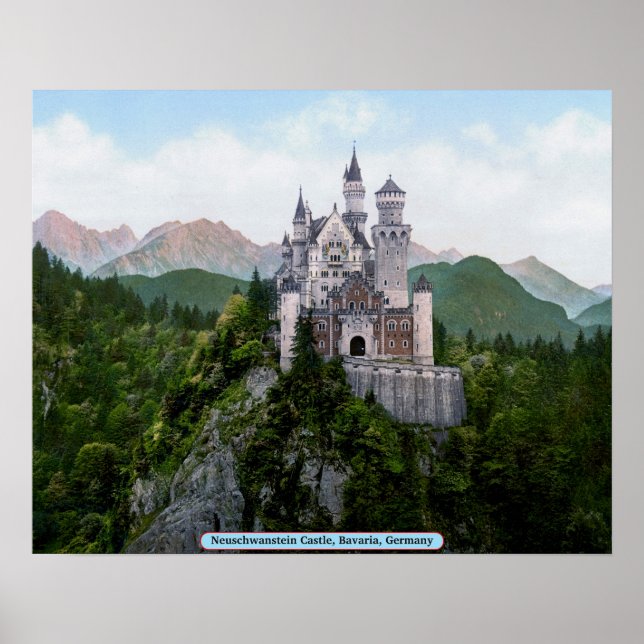 Neuschwanstein Castle, Bavaria, Germany Poster (Front)