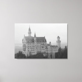 Neuschwanstein Castle Black and White Print