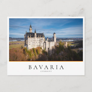 Neuschwanstein castle, fairy tale in Bavaria Postcard