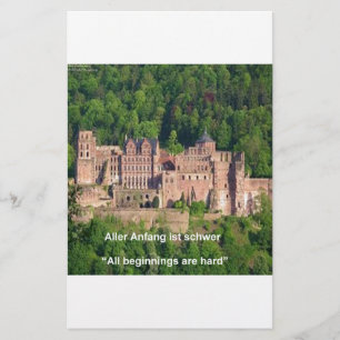 Neuschwanstein Castle Frankfurt & German Quote Stationery