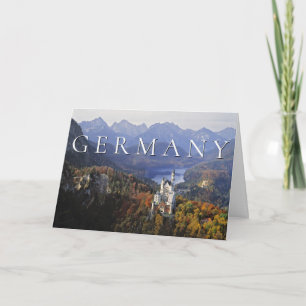 Neuschwanstein Castle   Germany Bavaria   Birthday Card