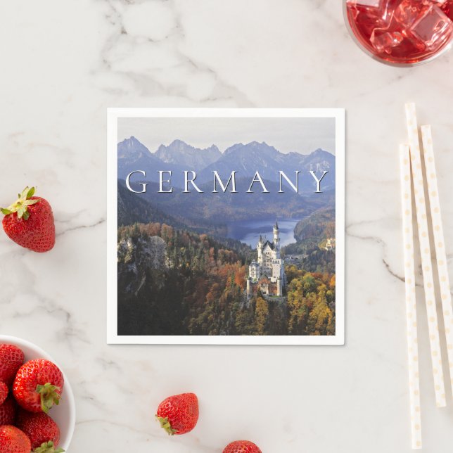 Neuschwanstein Castle | Germany, Bavaria Napkin (Insitu)