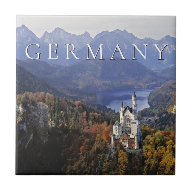 Neuschwanstein Castle | Germany, Bavaria Tile (Front)