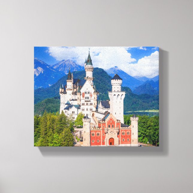 Neuschwanstein Castle Germany Canvas Print (Front)