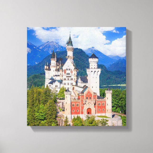 Neuschwanstein Castle Germany Canvas Print (Front)