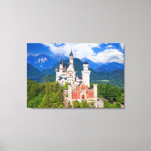 Neuschwanstein Castle Germany Canvas Print (Front)