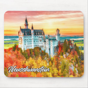Neuschwanstein Castle, Germany, In Autumn Mouse Mat
