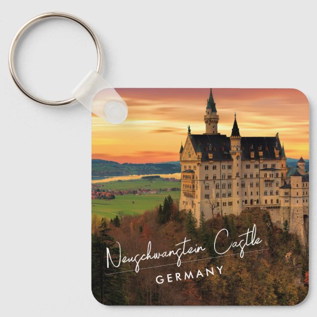Neuschwanstein Castle Germany Key Ring (Front)