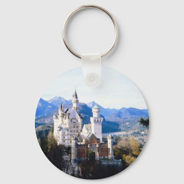 Neuschwanstein Castle Germany Key Ring (Front)