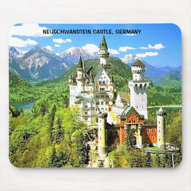 NEUSCHWANSTEIN CASTLE, GERMANY MOUSE MAT (Front)