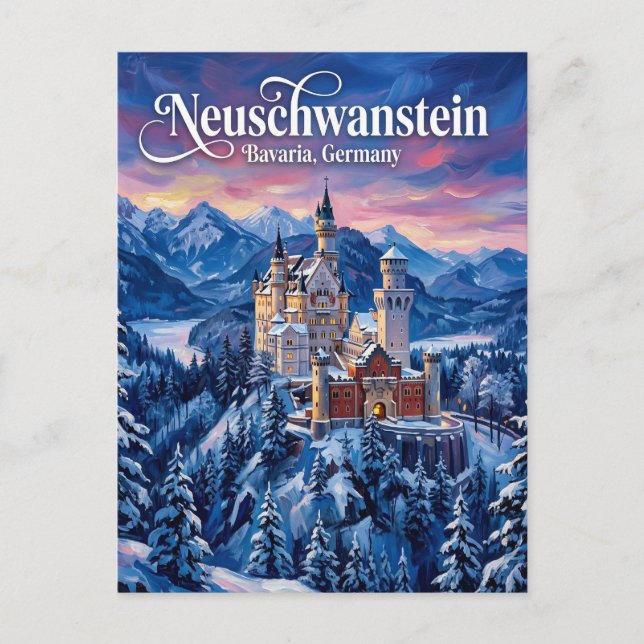 Neuschwanstein Castle Germany Postcard (Front)