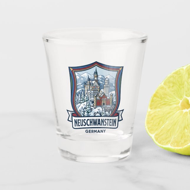 Neuschwanstein Castle Germany Shot Glass (Front)