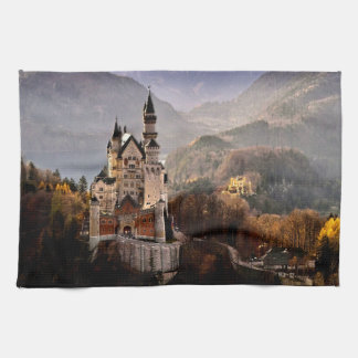 Neuschwanstein Castle Germany Tea Towel