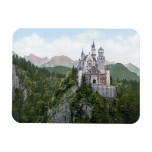 Neuschwanstein Castle Lithograph Magnet